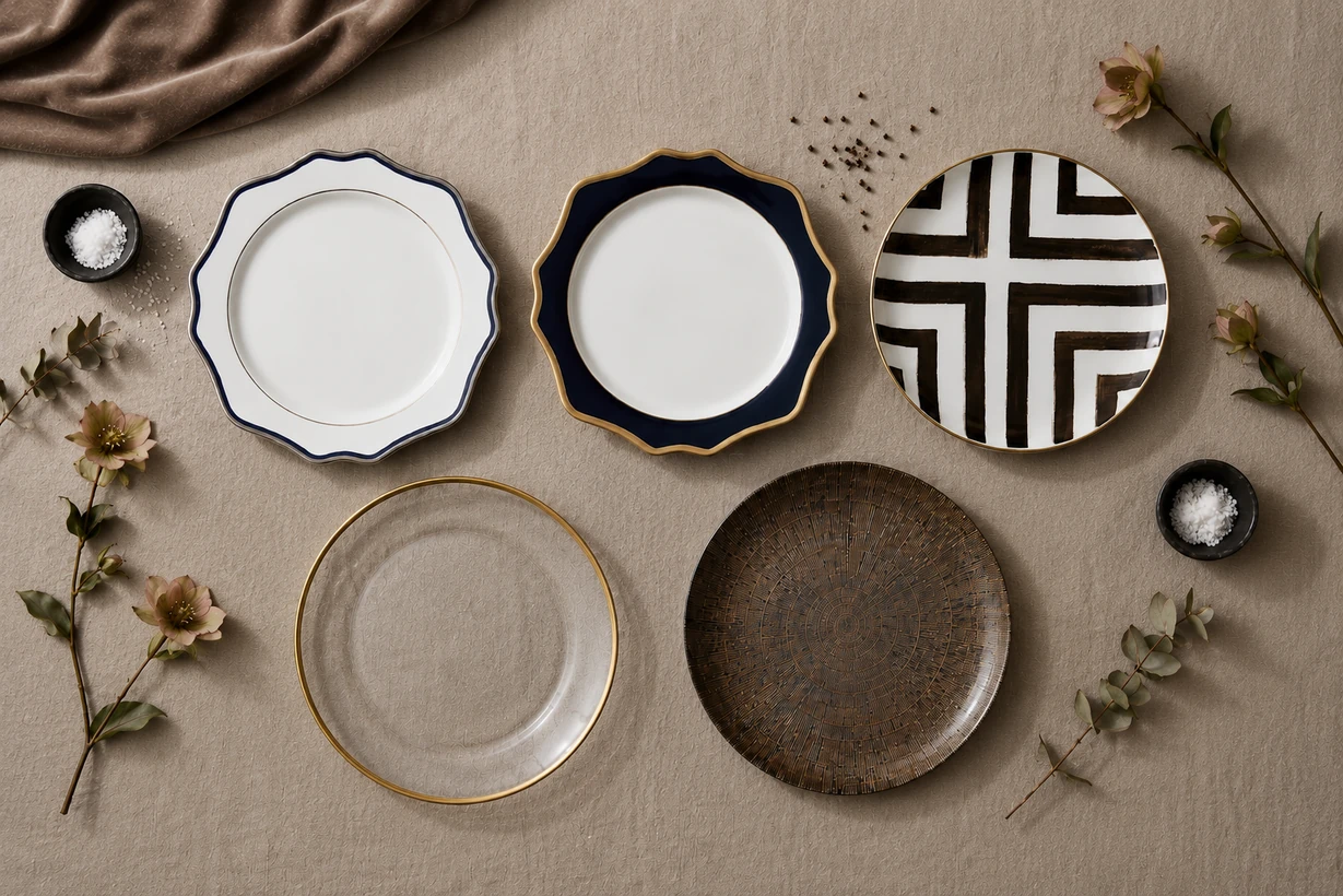 Platos base de la colección PR