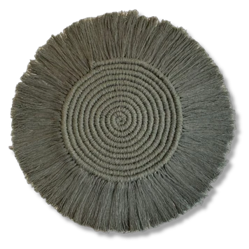 Macramé Olivo · Platos base PR